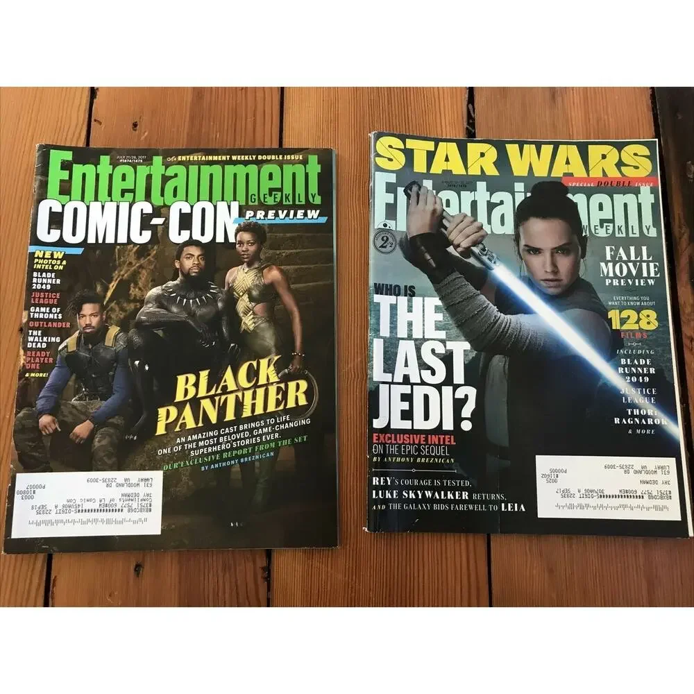 Set Lot 13 Entertainment Weekly Magazine Apr May Jun Jul Aug 2017 Sept Oct 2015